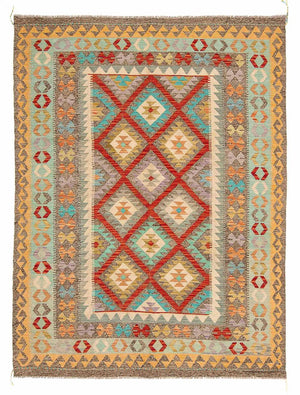 Kelim Carpet - Splash - 239 x 174 cm - flerfärgad