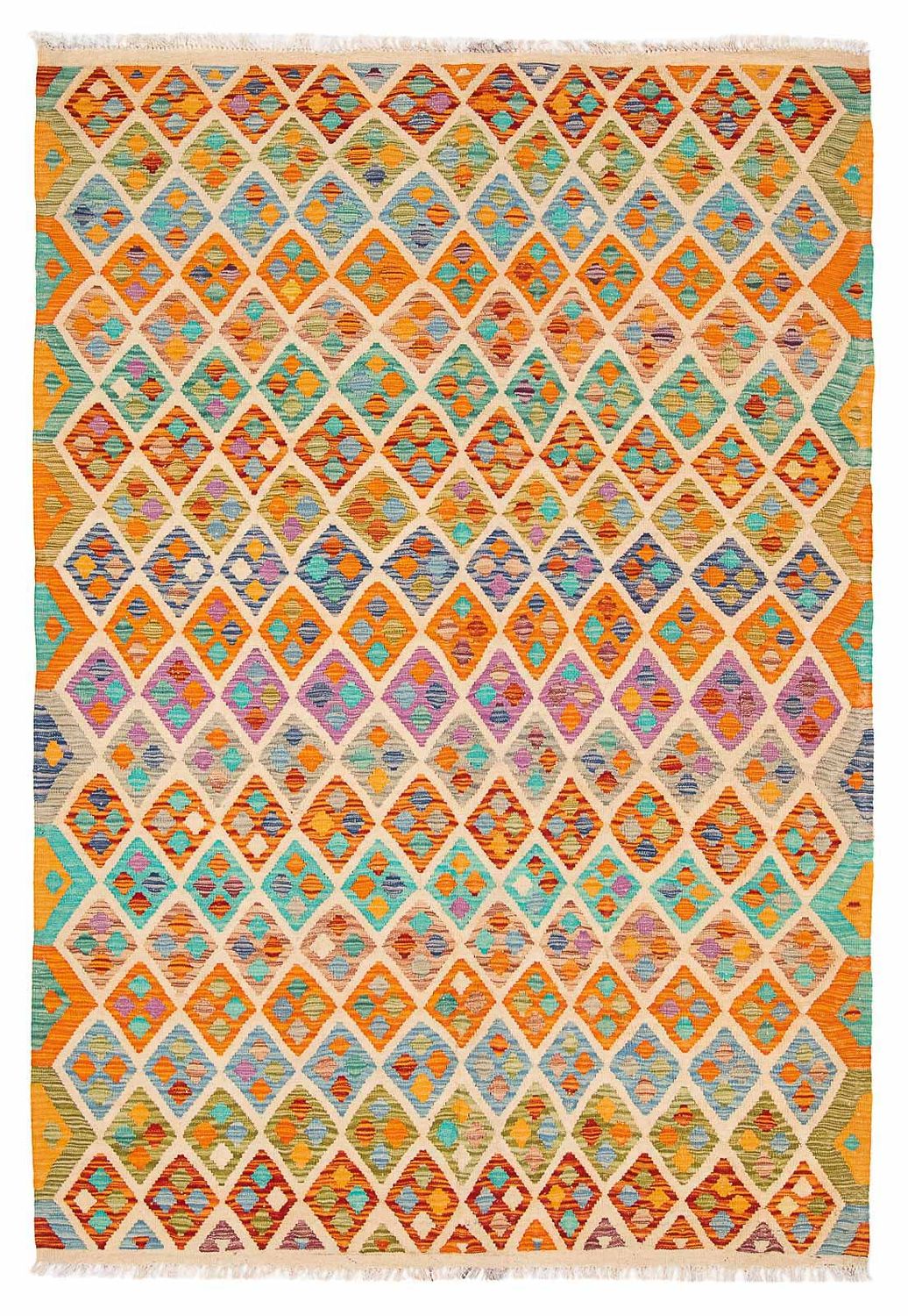 Kelim Carpet - Splash - 250 x 180 cm - flerfärgad