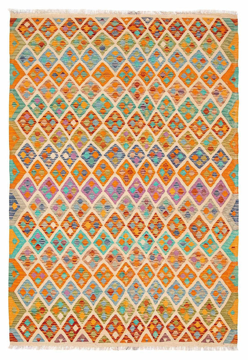 Kelim Carpet - Splash - 250 x 180 cm - flerfärgad