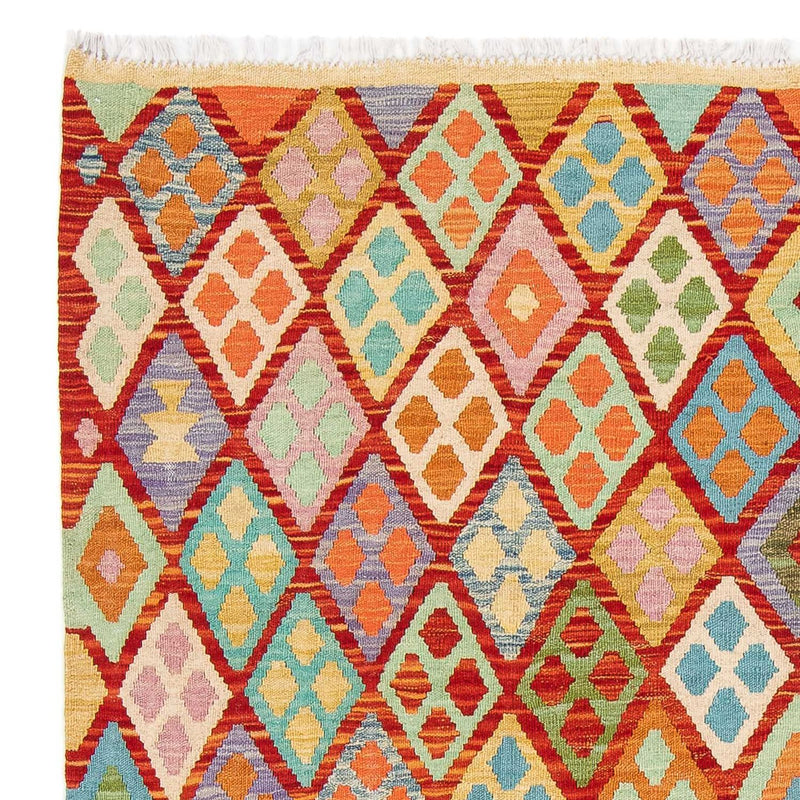 Kelim Carpet - Splash - 188 x 169 cm - flerfärgad