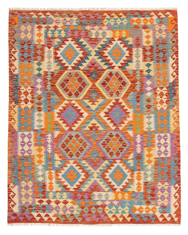 Kelim Carpet - Splash - 195 x 155 cm - flerfärgad