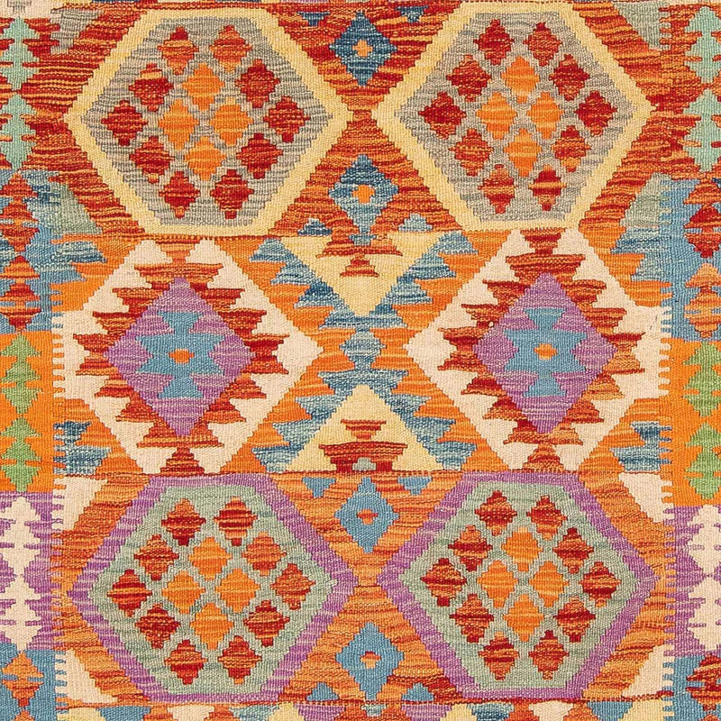 Kelim Carpet - Splash - 195 x 155 cm - flerfärgad