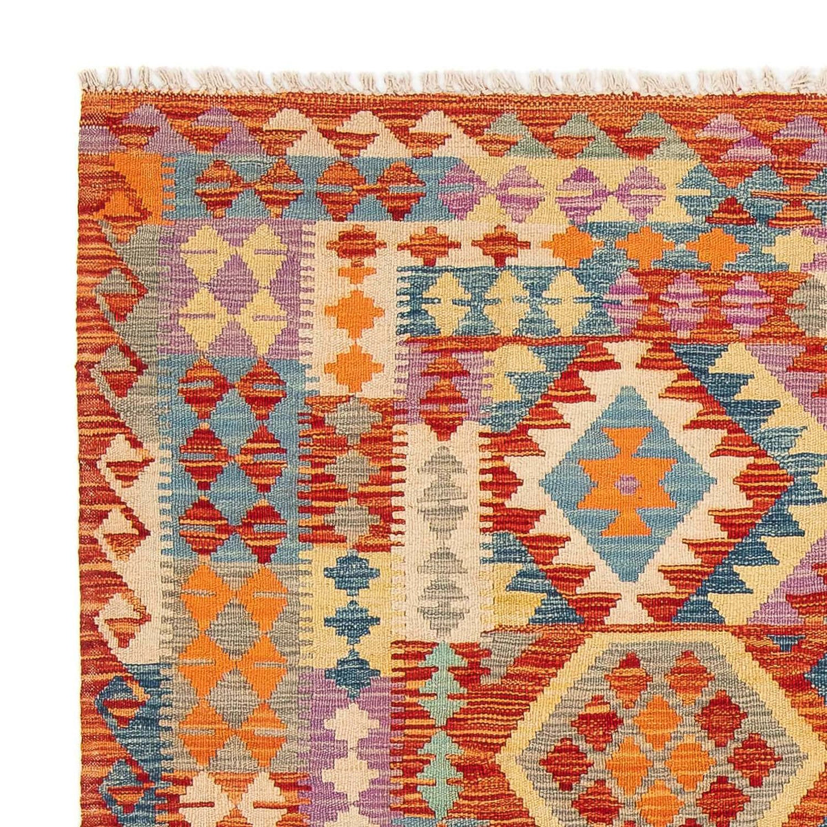 Kelim Carpet - Splash - 195 x 155 cm - flerfärgad