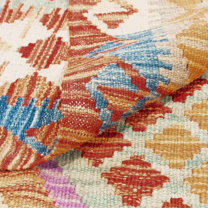 Kelim Carpet - Splash - 195 x 155 cm - flerfärgad