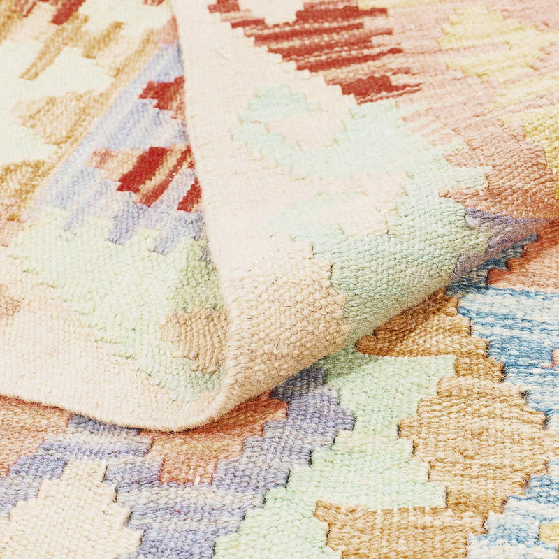 Kelim Carpet - Splash - 193 x 158 cm - flerfärgad