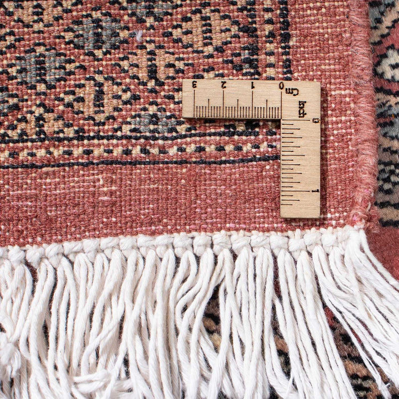 Runner Afghansk matta - Bukhara - 396 x 64 cm - mörkröd