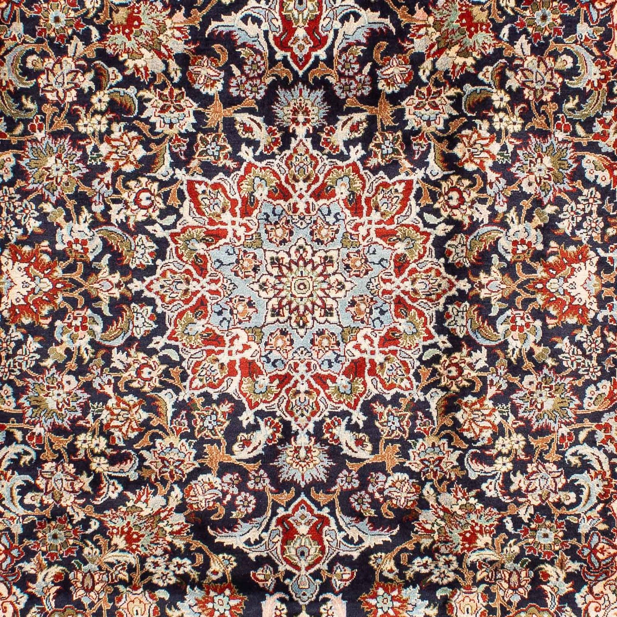 Persiska mattor - Keshan - 299 x 205 cm - mörkblå