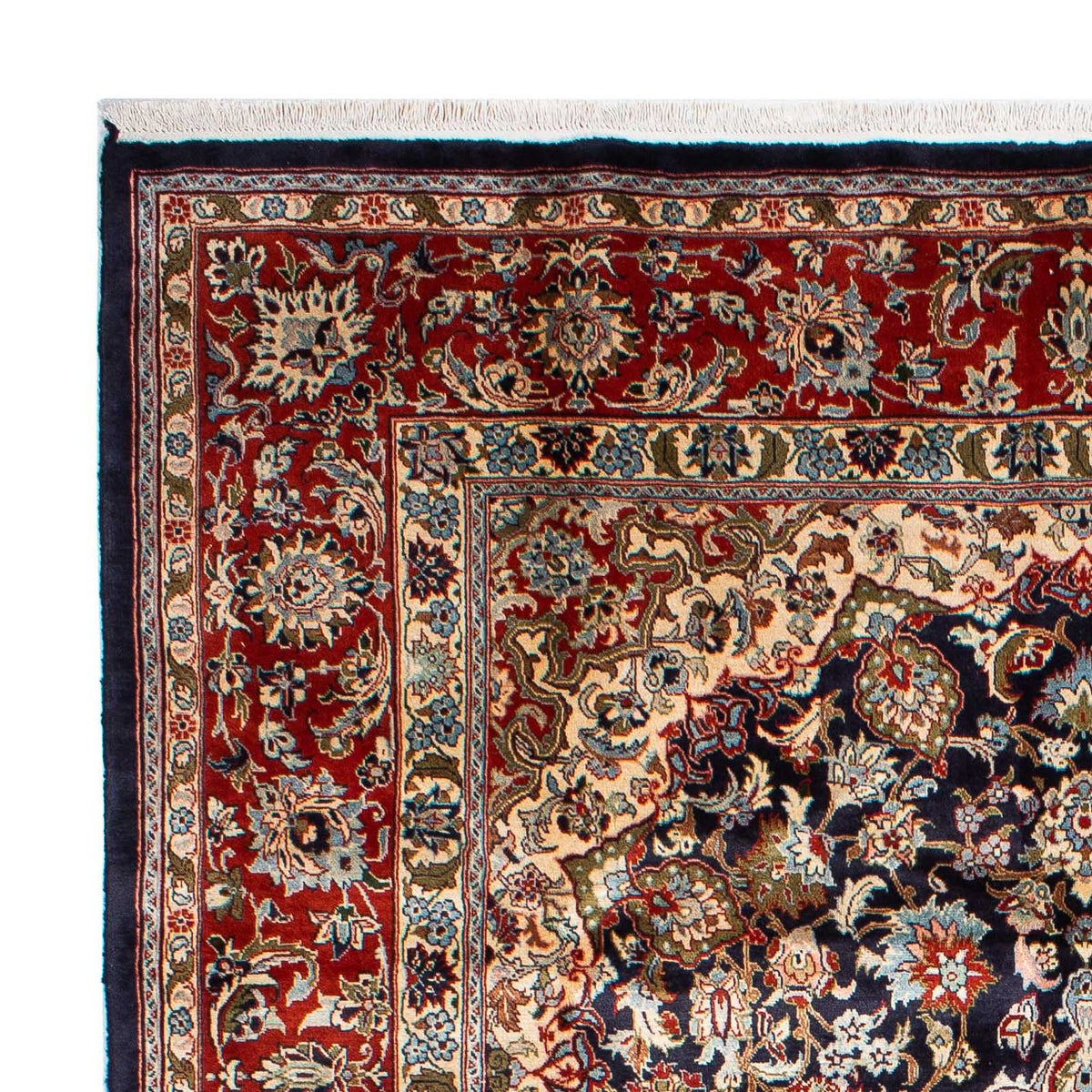 Persiska mattor - Keshan - 299 x 205 cm - mörkblå