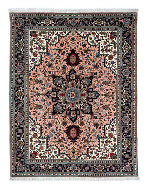 Persisk matta - Tabriz - Premium - 202 x 147 cm - ljusröd
