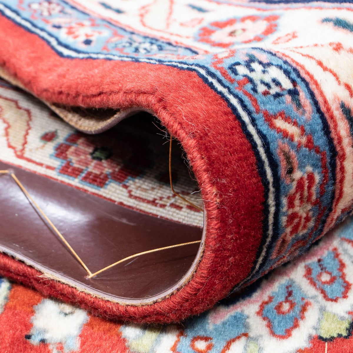 Persiska mattor - Keshan - 315 x 210 cm - mörkröd