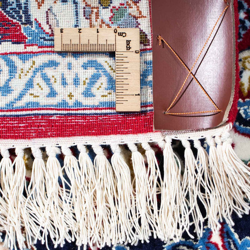 Persisk matta - Isfahan - Premium - 243 x 159 cm - mörkröd