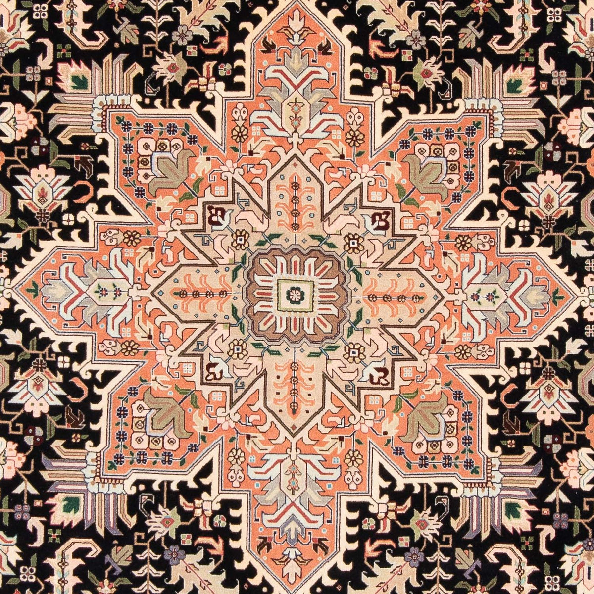 Persisk matta - Tabriz - Royal - 306 x 208 cm - mörkblå