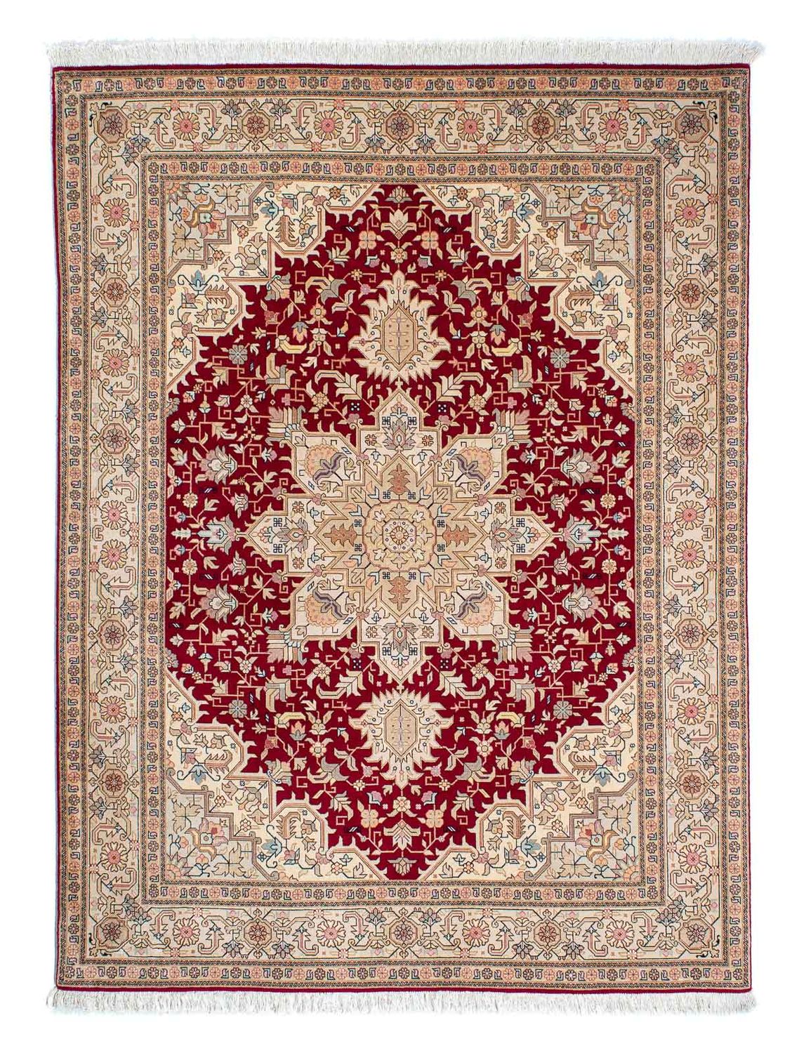 Persisk matta - Tabriz - Royal - 203 x 150 cm - röd