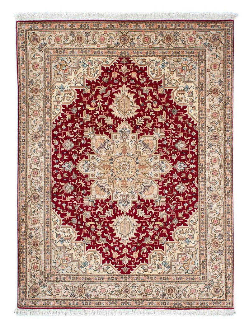 Persisk matta - Tabriz - Royal - 203 x 150 cm - röd