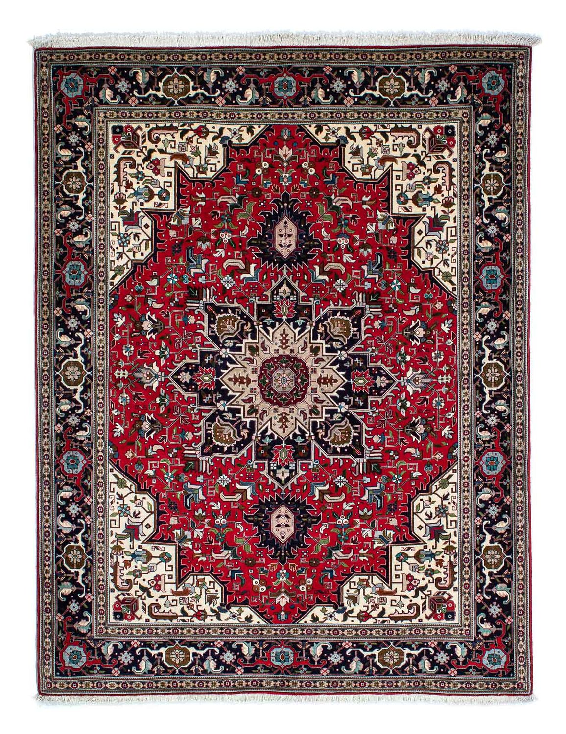 Persisk matta - Tabriz - Royal - 206 x 151 cm - röd
