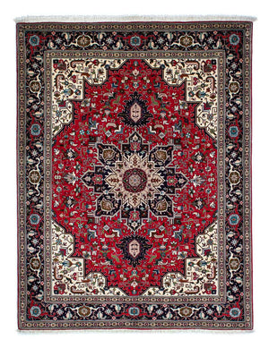 Persisk matta - Tabriz - Royal - 206 x 151 cm - röd