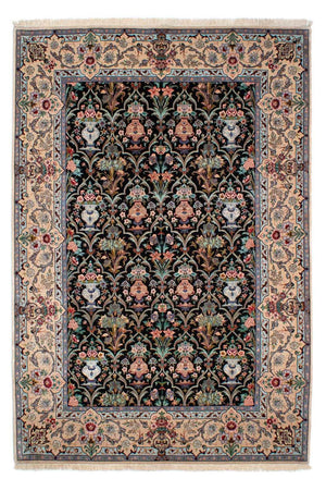 Persisk matta - Isfahan - Premium - 233 x 156 cm - mörkblå
