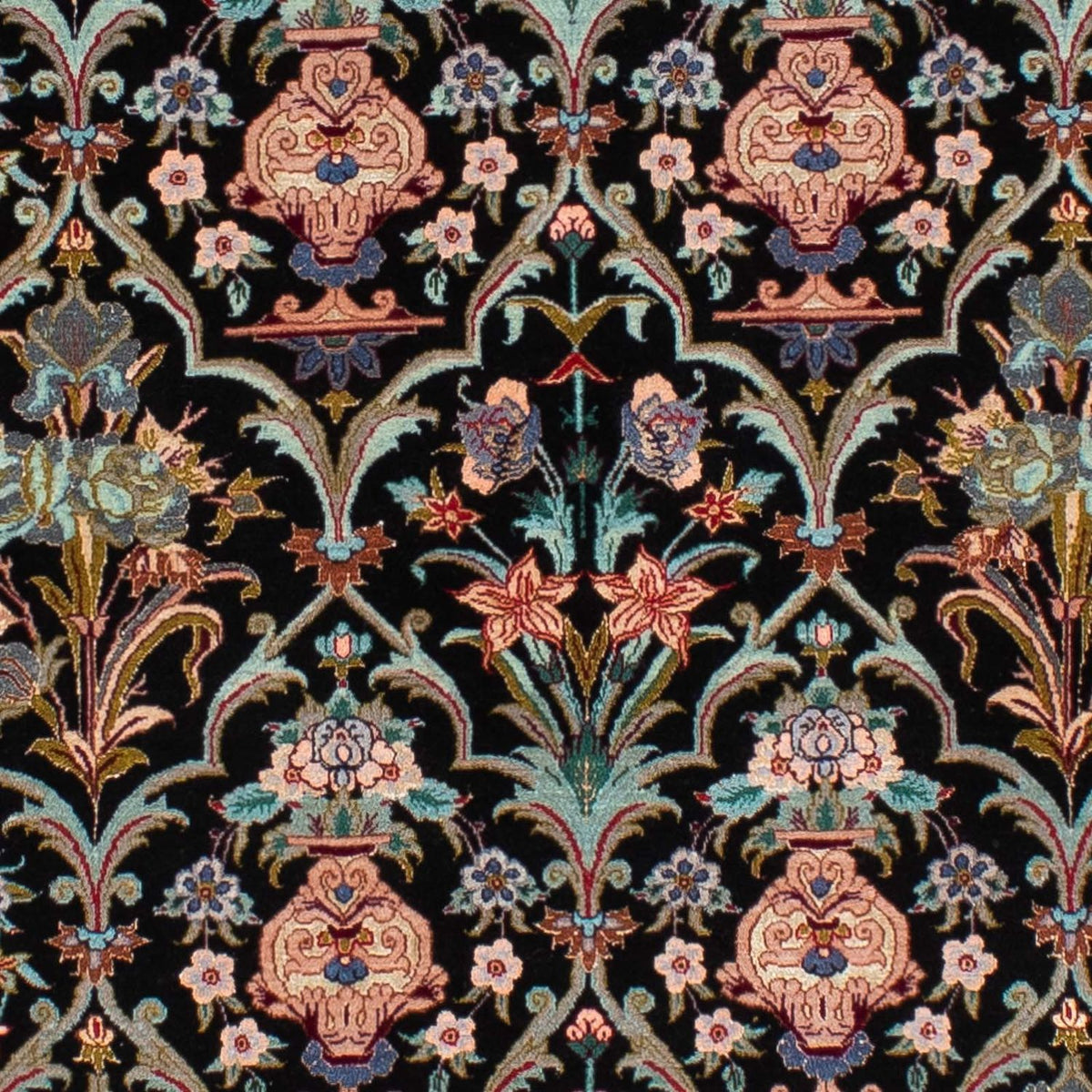 Persisk matta - Isfahan - Premium - 233 x 156 cm - mörkblå