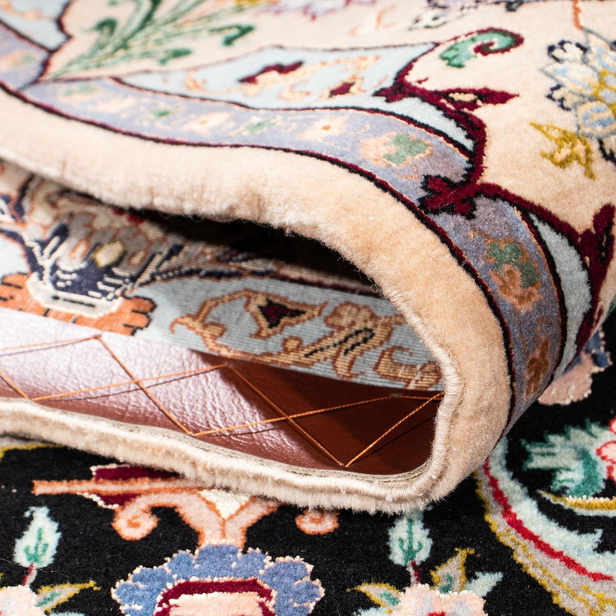 Persisk matta - Isfahan - Premium - 233 x 156 cm - mörkblå