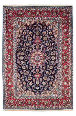 Persisk matta - Isfahan - Premium - 233 x 155 cm - mörkblå