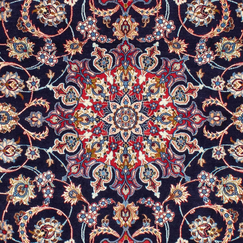 Persisk matta - Isfahan - Premium - 233 x 155 cm - mörkblå