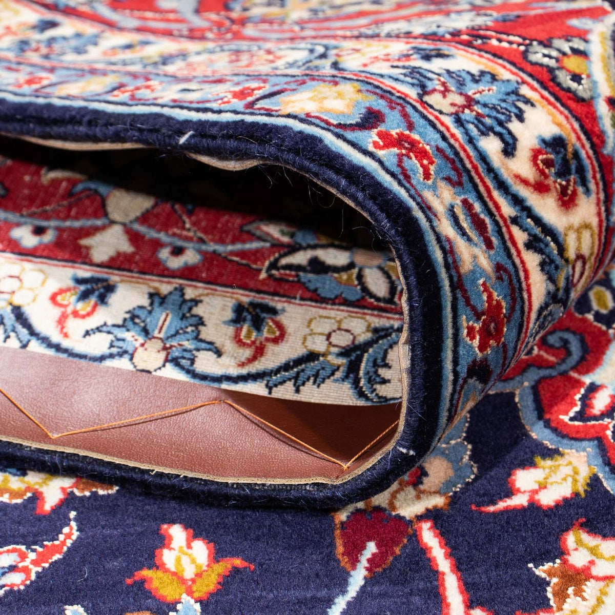 Persisk matta - Isfahan - Premium - 233 x 155 cm - mörkblå