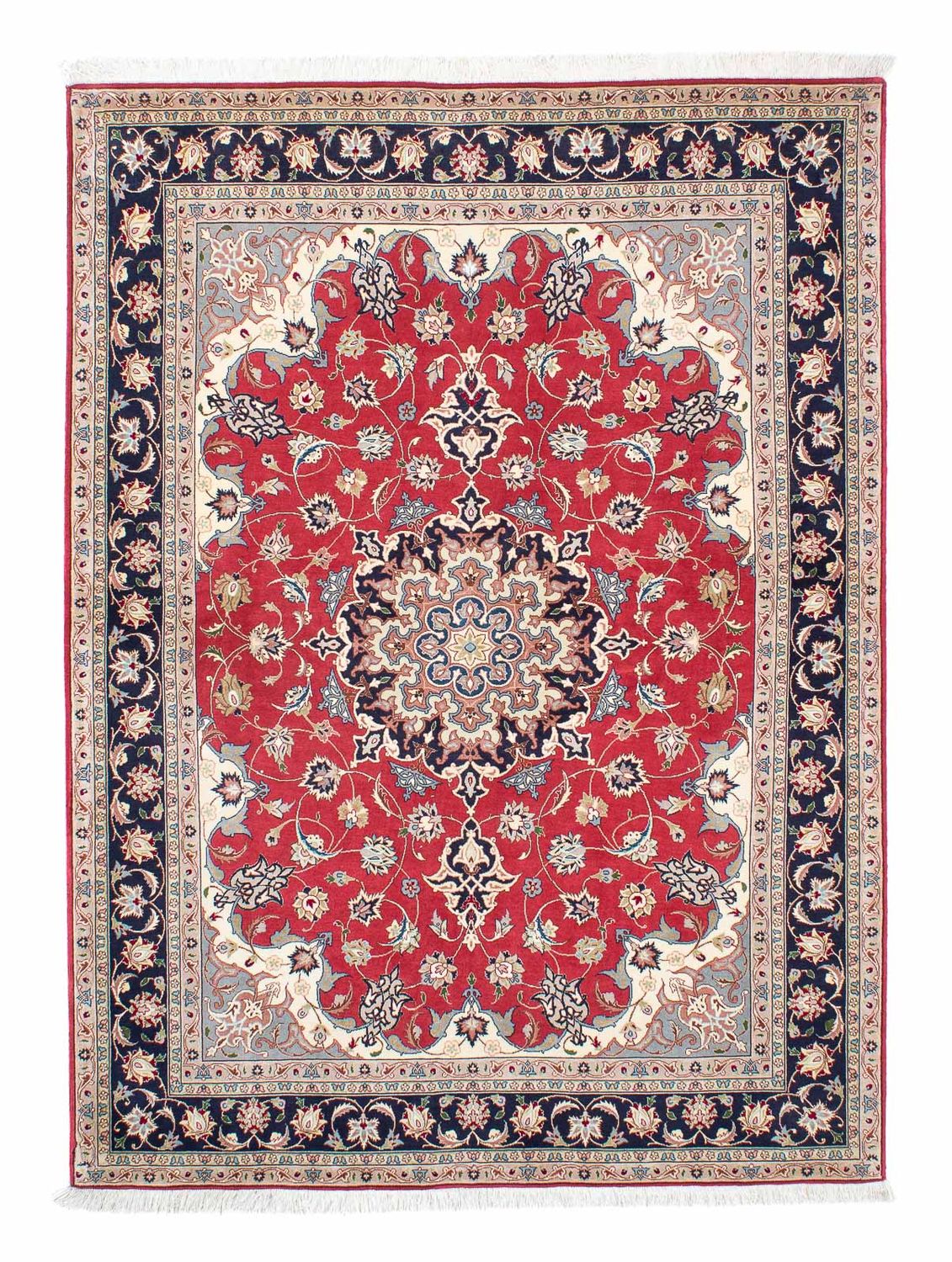 Persisk matta - Tabriz - 207 x 150 cm - röd