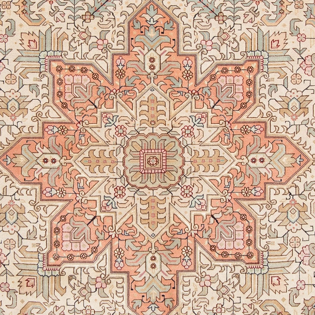 Persisk matta - Tabriz - Royal - 302 x 205 cm - beige