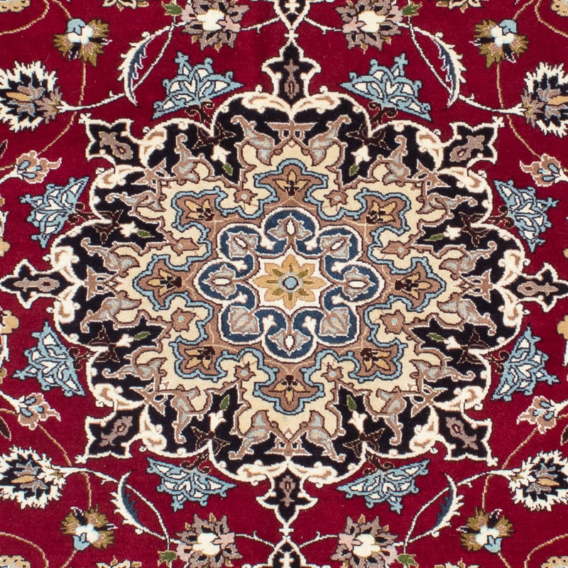 Persisk matta - Tabriz - Royal - 198 x 155 cm - mörkröd