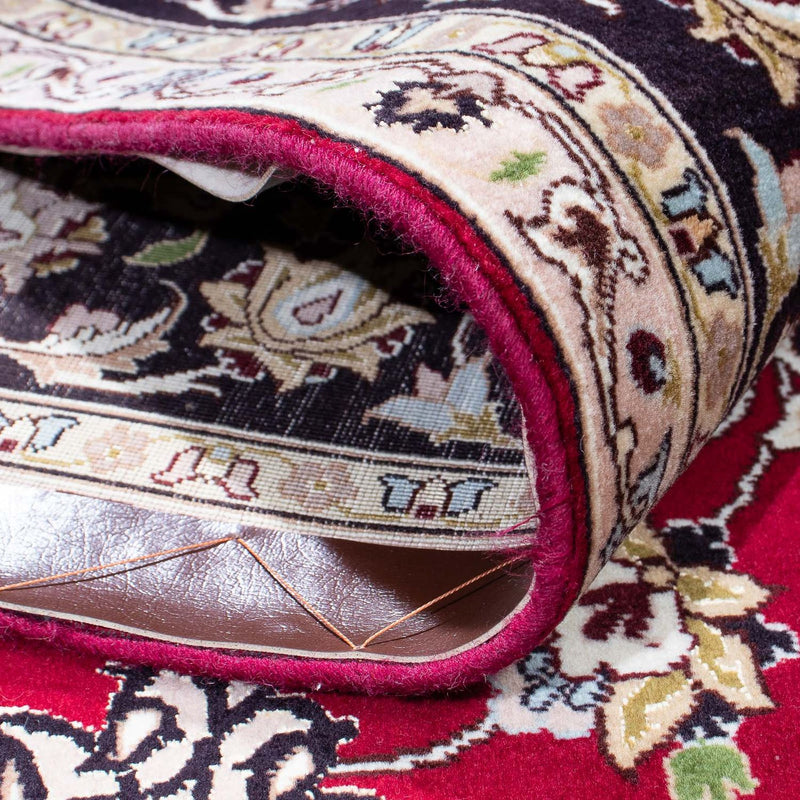 Persisk matta - Tabriz - Royal - 198 x 155 cm - mörkröd