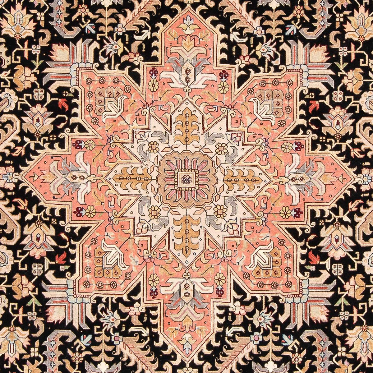 Persisk matta - Tabriz - Royal - 311 x 204 cm - mörkblå