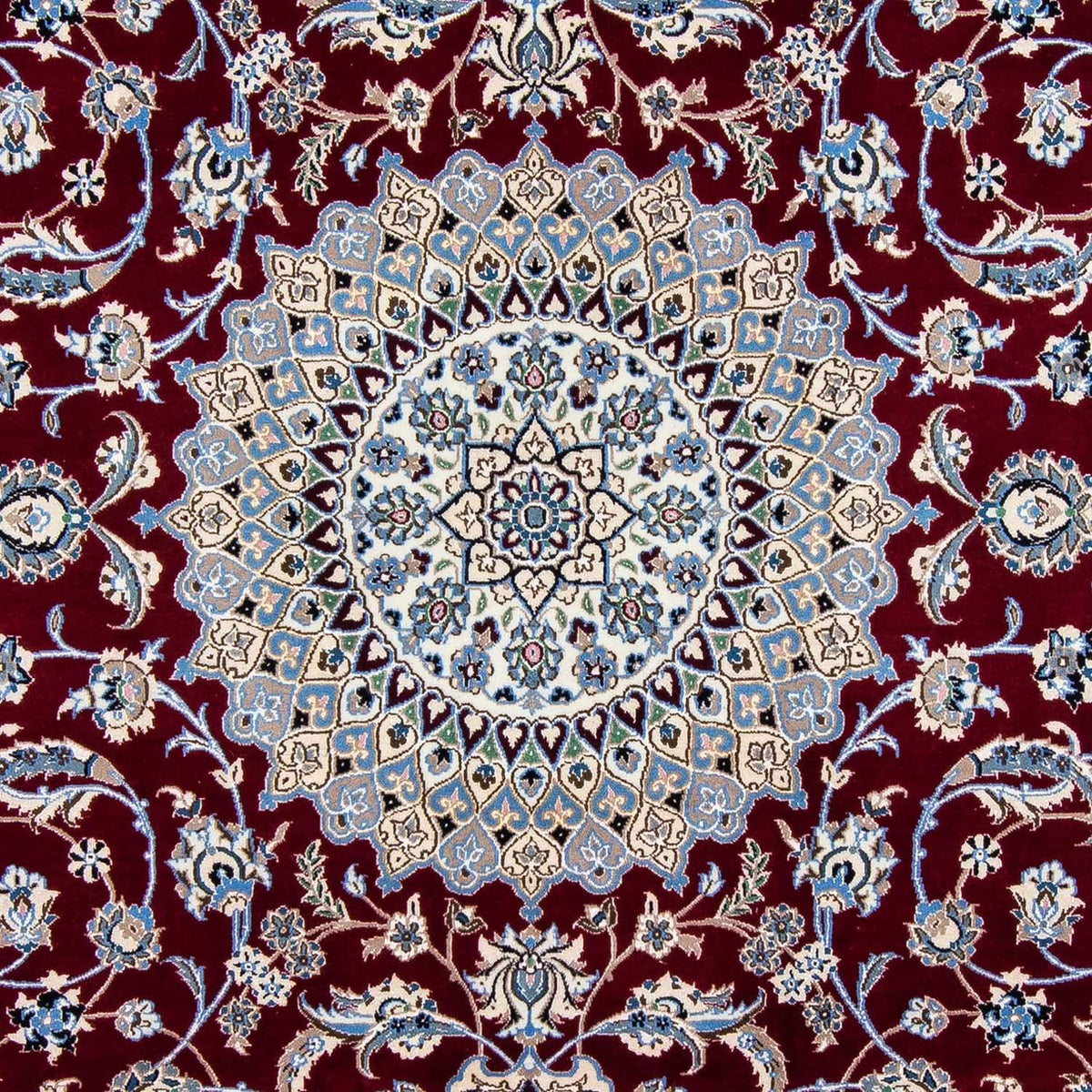 Persisk matta - Nain - Royal - 298 x 206 cm - mörkröd