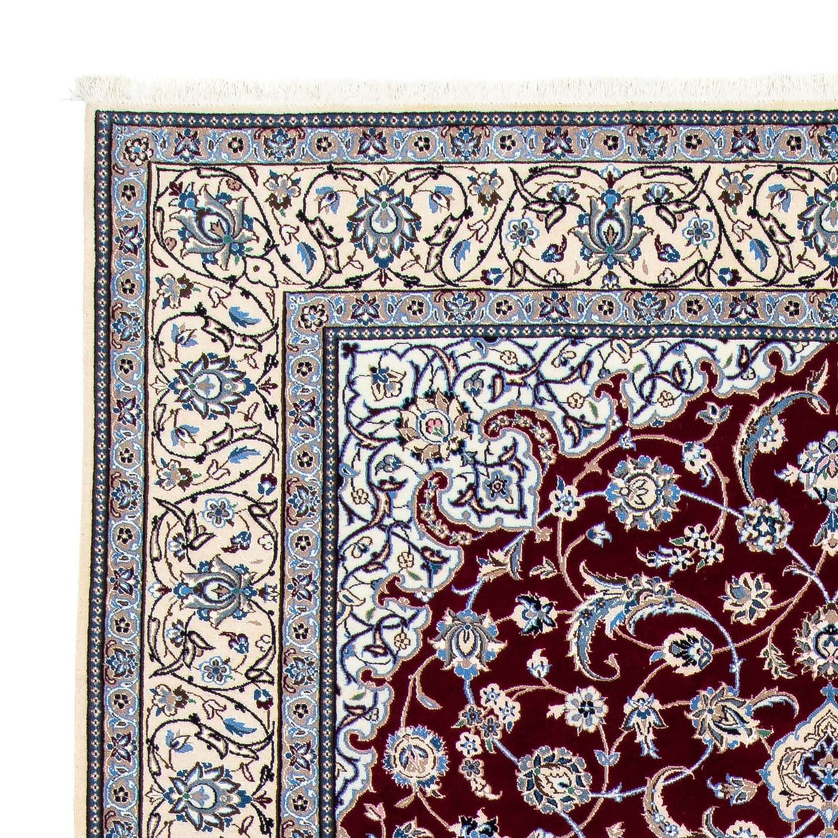 Persisk matta - Nain - Royal - 298 x 206 cm - mörkröd