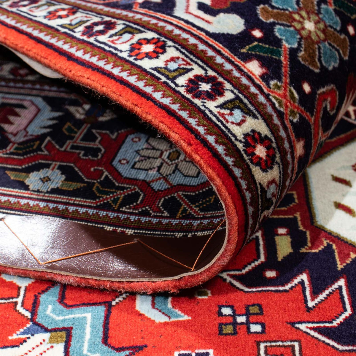 Persisk matta - Tabriz - Royal - 212 x 154 cm - mörkröd