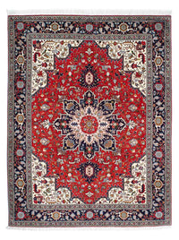 Persisk matta - Tabriz - Royal - 196 x 152 cm - mörkröd
