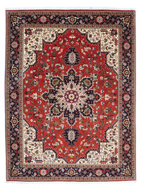 Persisk matta - Tabriz - Royal - 205 x 152 cm - mörkröd