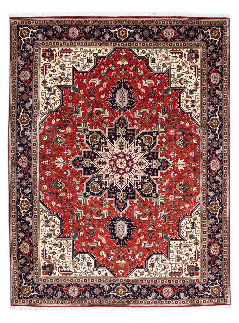Persisk matta - Tabriz - Royal - 205 x 152 cm - mörkröd