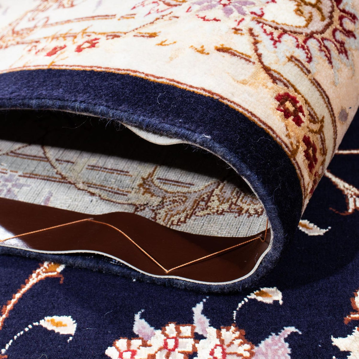 Persisk matta - Tabriz - Royal - 240 x 167 cm - mörkblå