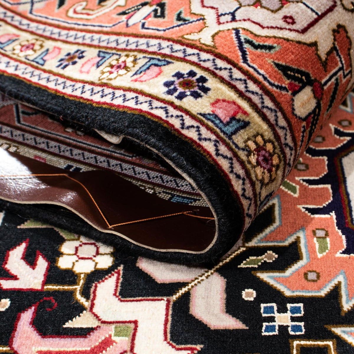 Persisk matta - Tabriz - Royal - 212 x 152 cm - mörkblå