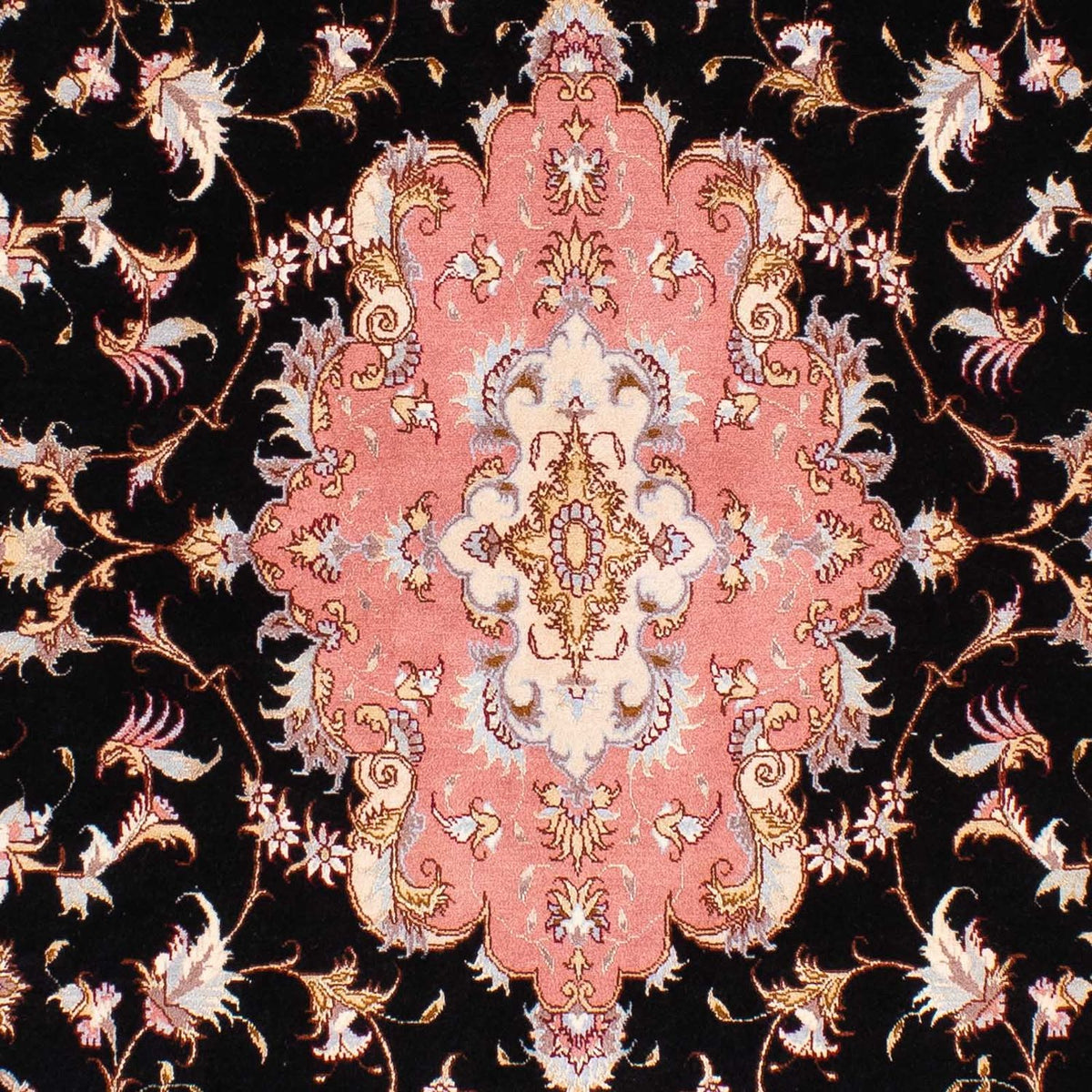 Persisk matta - Tabriz - Royal - 244 x 166 cm - mörkblå