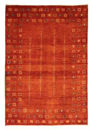 Gabbeh-matta - persisk - 230 x 165 cm - röd