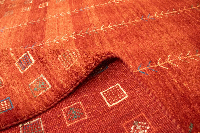 Gabbeh-matta - persisk - 230 x 165 cm - röd