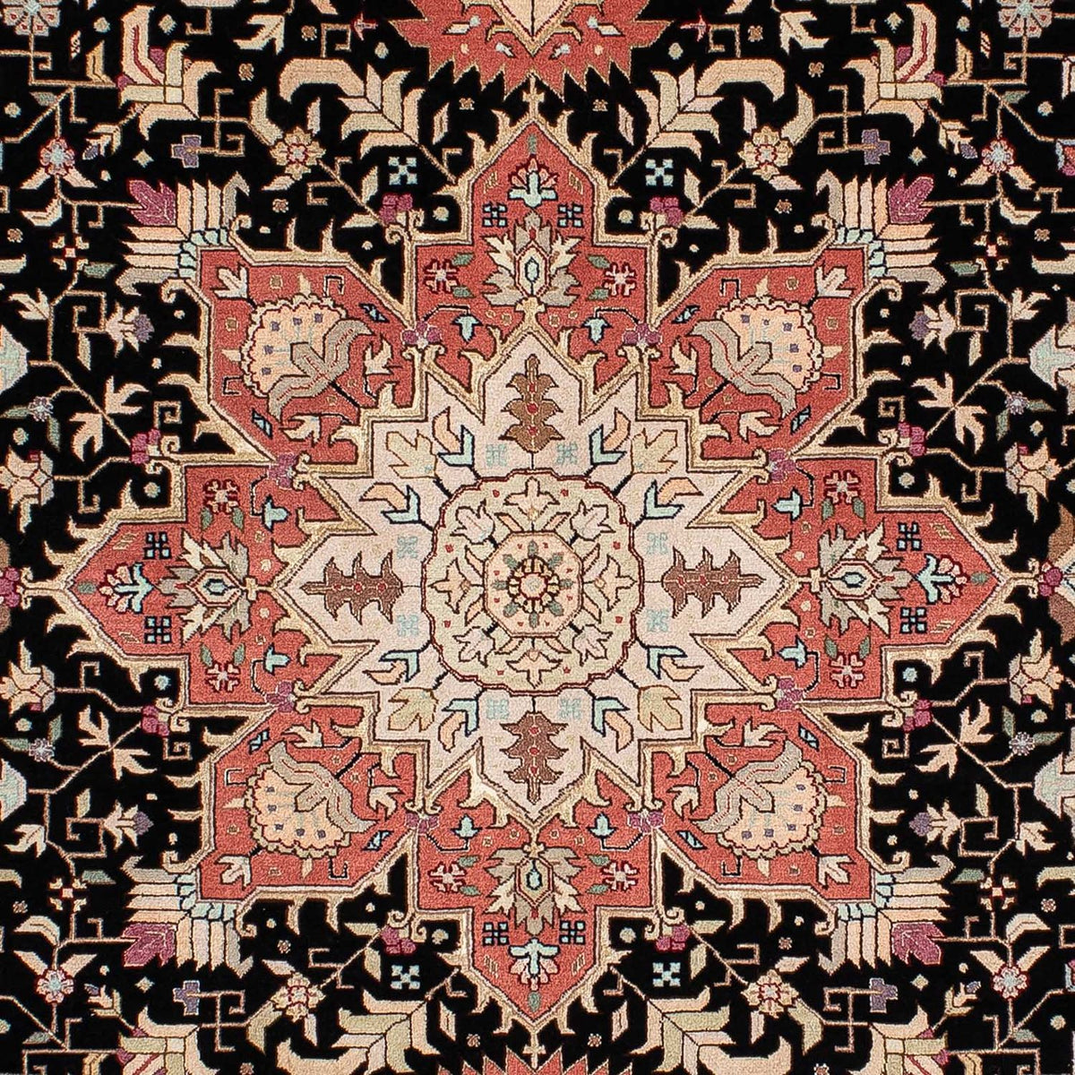 Persisk matta - Tabriz - Royal - 200 x 152 cm - mörkblå