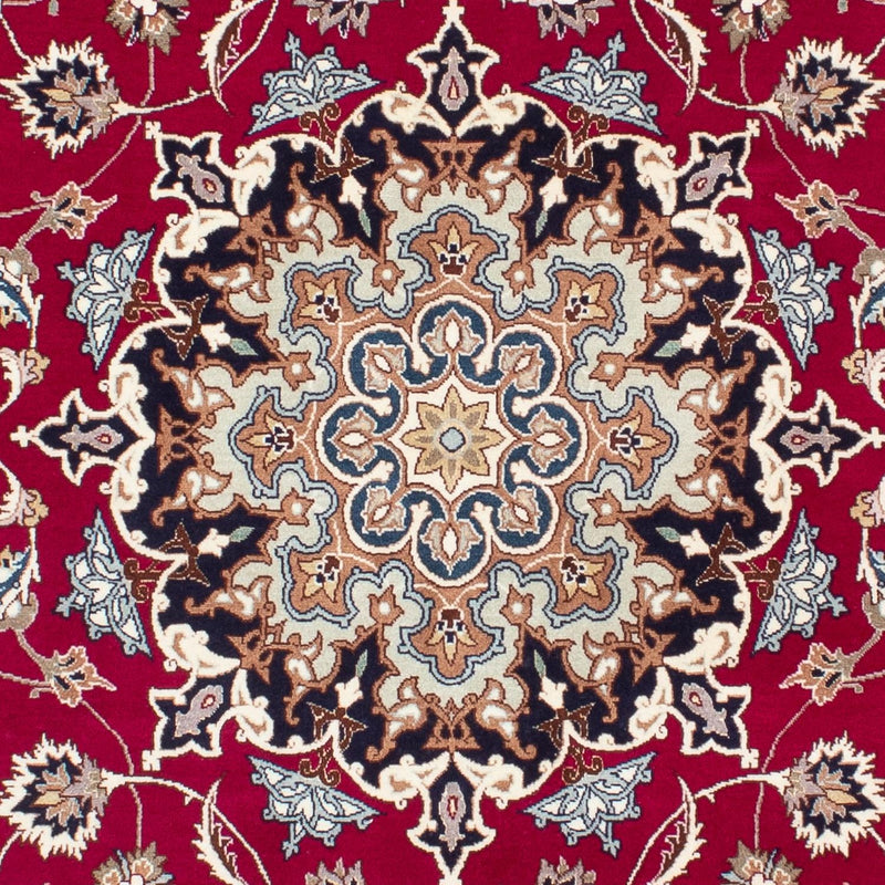 Persisk matta - Tabriz - Royal - 200 x 150 cm - mörkröd