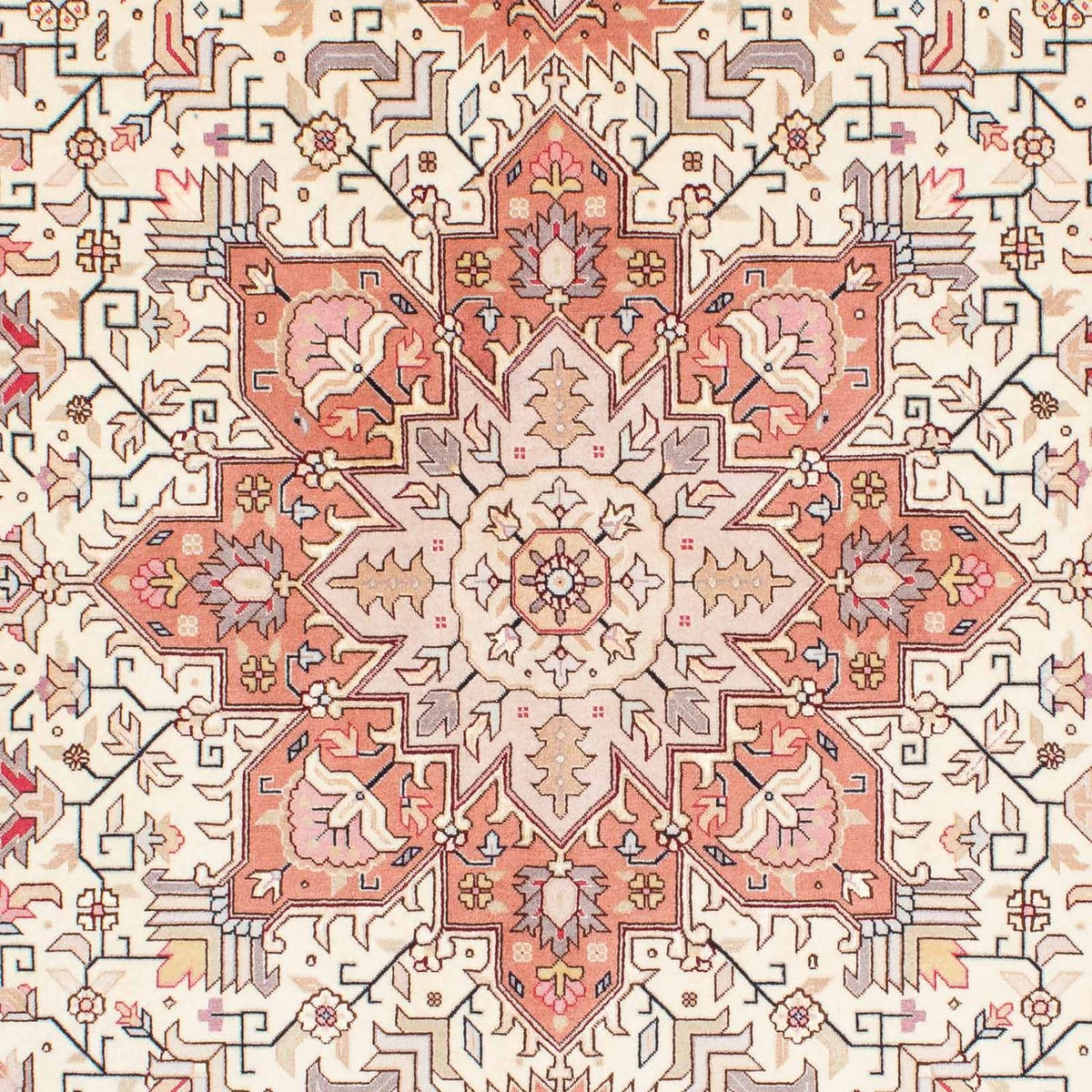Persisk matta - Tabriz - Royal - 208 x 153 cm - beige