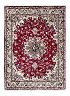 Persisk matta - Tabriz - Royal - 202 x 150 cm - mörkröd