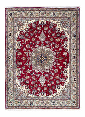 Persisk matta - Tabriz - Royal - 202 x 150 cm - mörkröd
