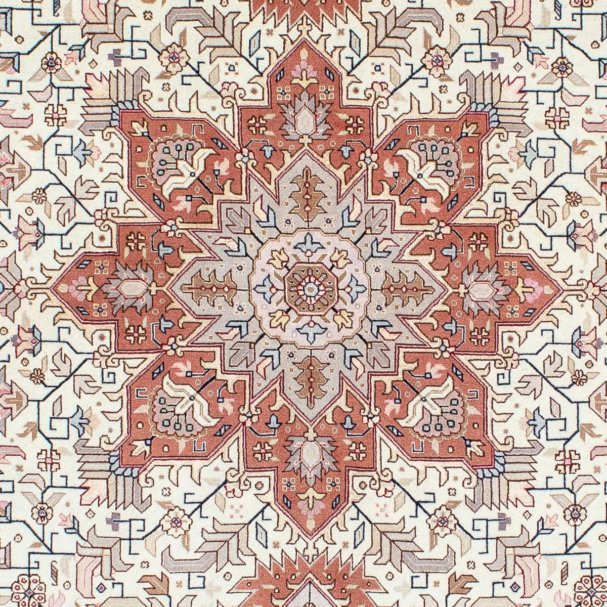 Persisk matta - Tabriz - Royal - 201 x 149 cm - beige