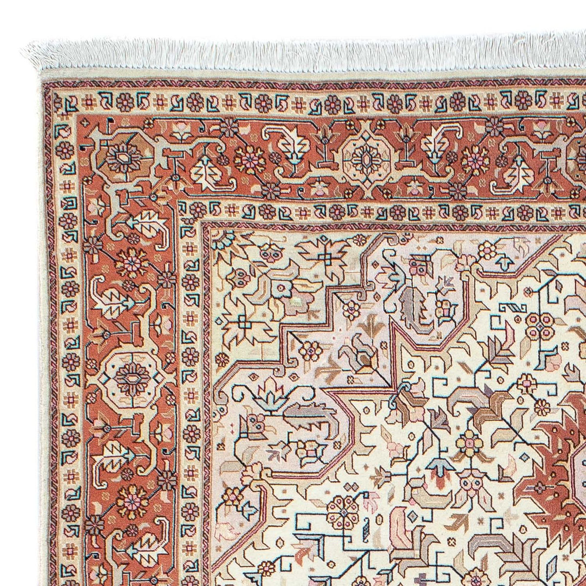 Persisk matta - Tabriz - Royal - 201 x 149 cm - beige