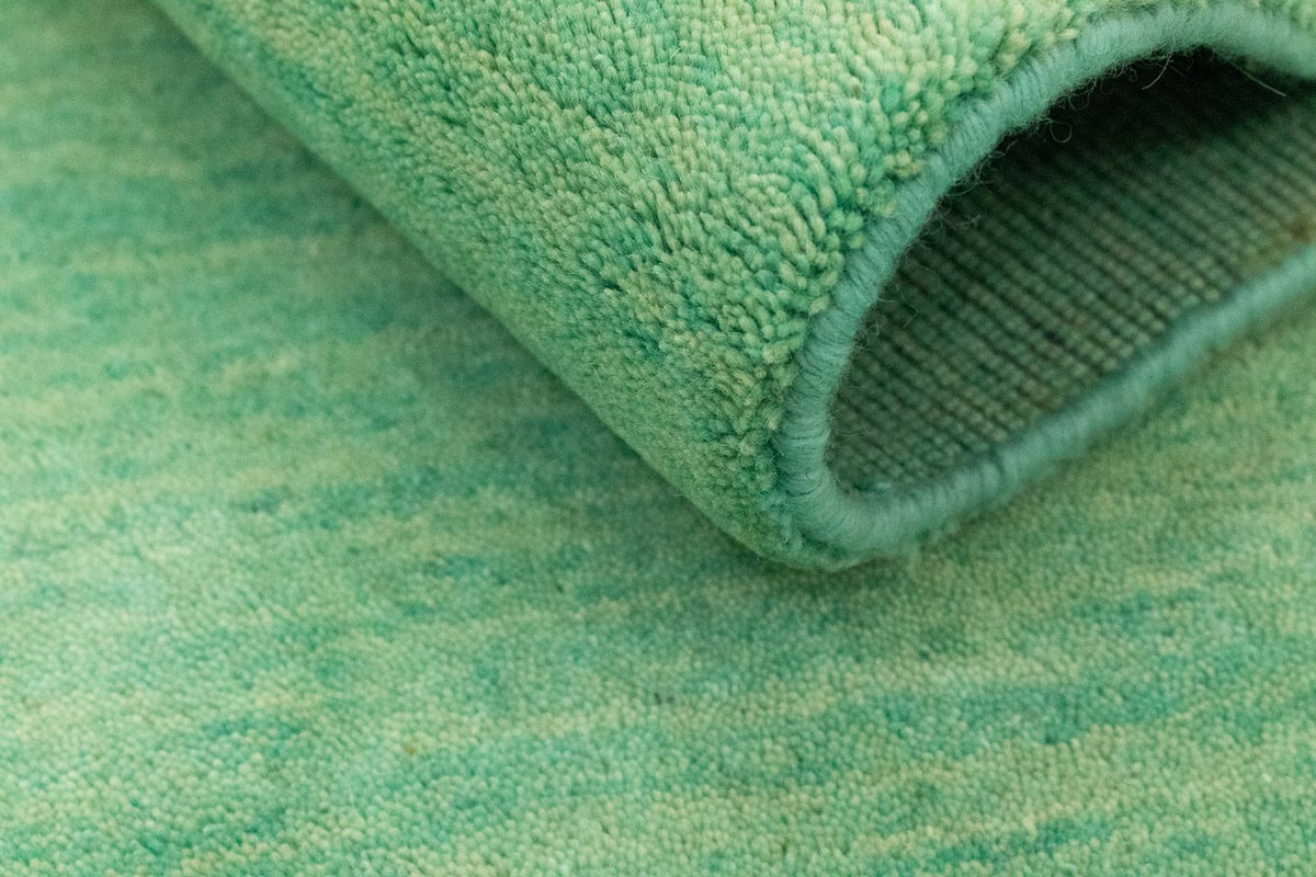 Gabbeh-matta - Softy - 60 x 40 cm - ljusgrön